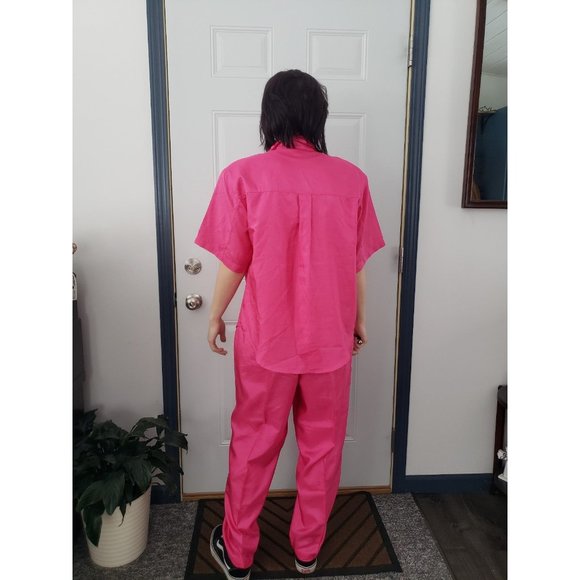 80s Pink Top and Pants Matching Set - Picture 3 of 7
